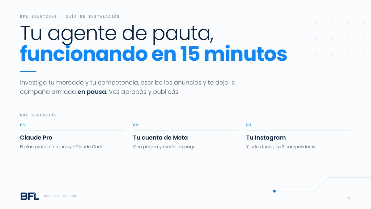 Página 1: qué es y qué necesitás